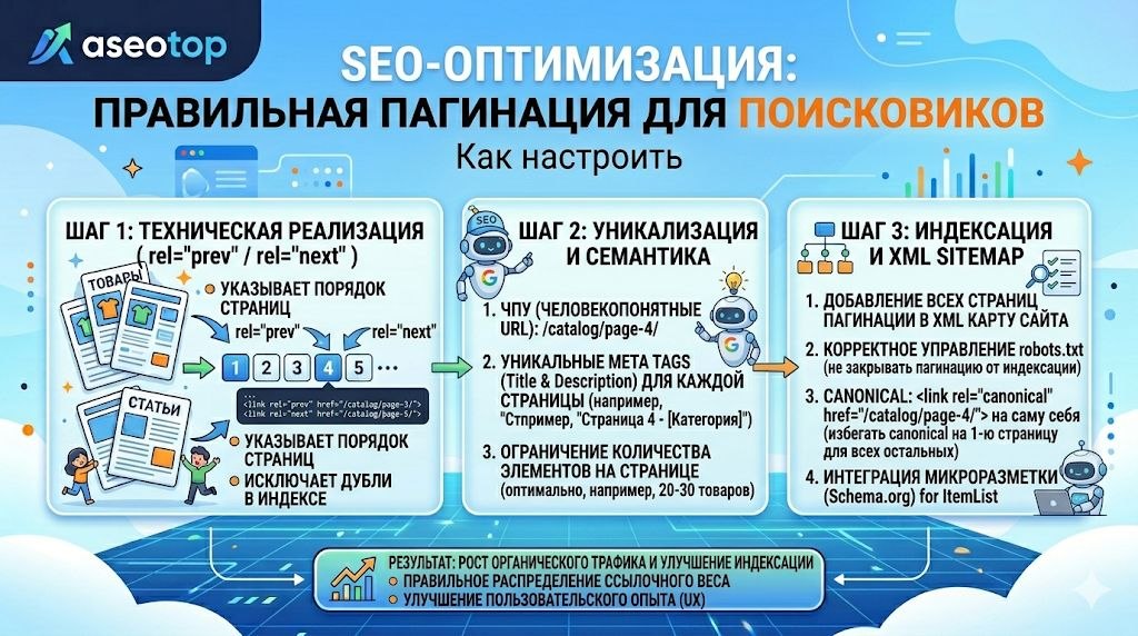 Как настроить пагинацию на сайте