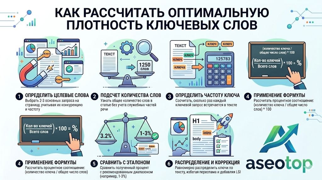 Как рассчитать оптимальную плотность ключевых слов