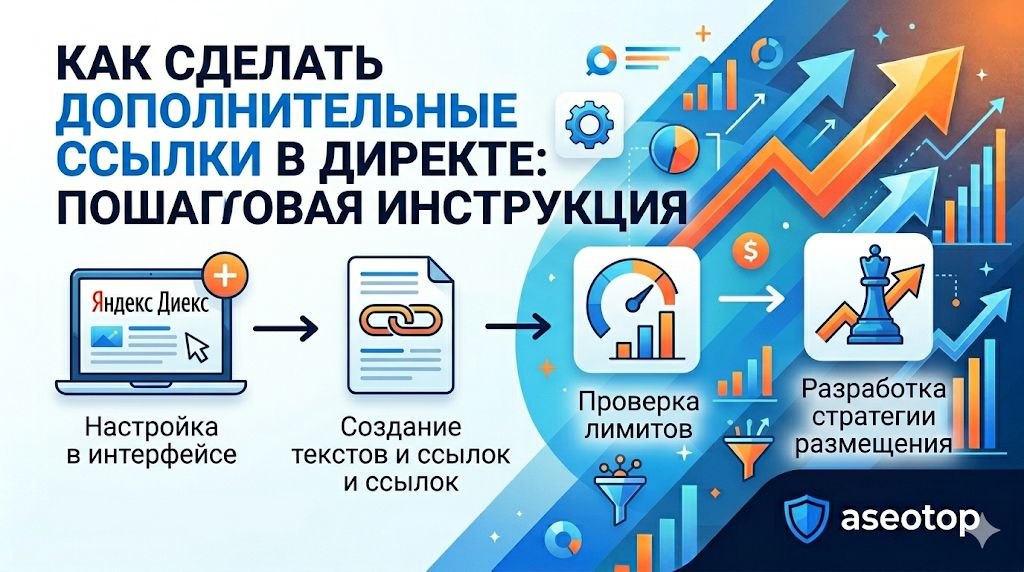 Как сделать дополнительные ссылки в Директе