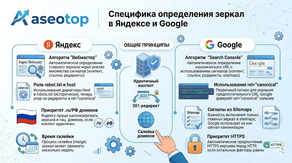 Как сделать главное зеркало сайта