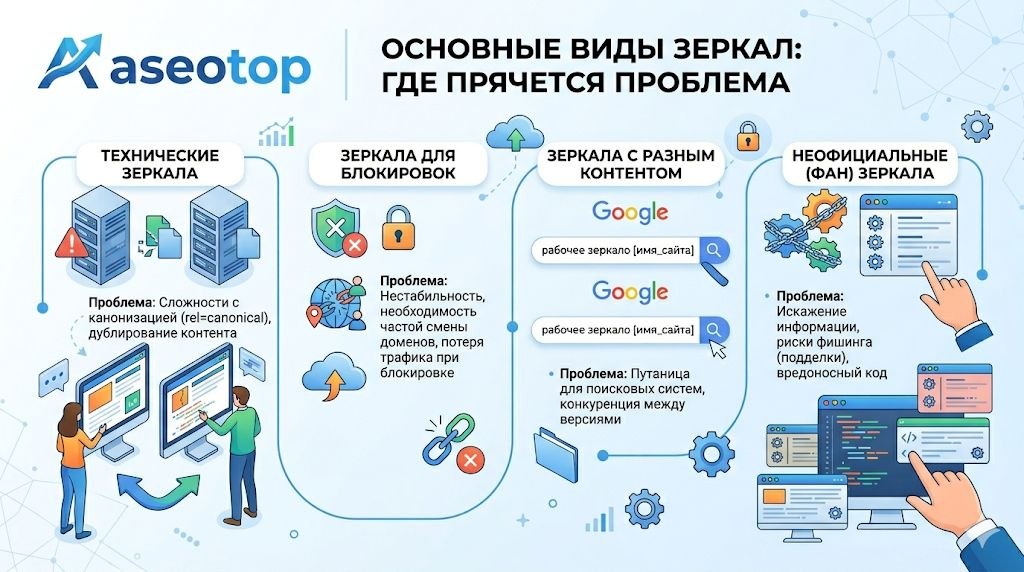 Как сделать зеркало сайта