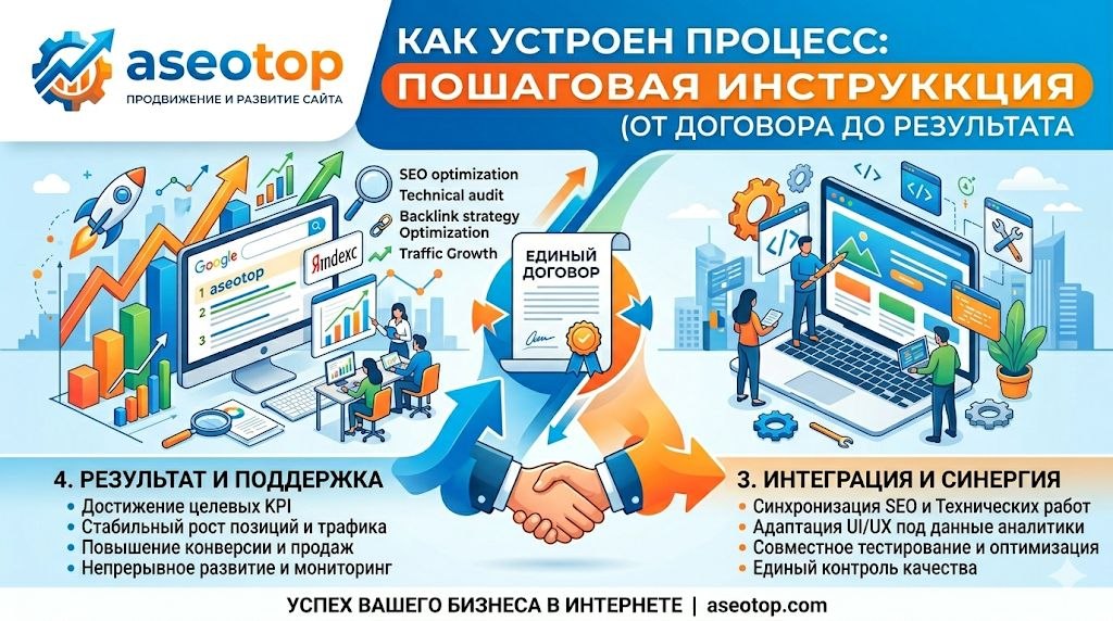 Комплексная услуга - продвижение и развитие сайта