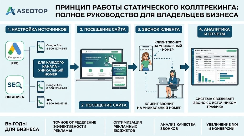 Принцип работы статического коллтрекинга