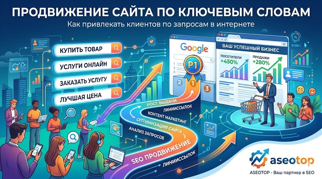 Продвижение сайта по ключевым словам. Как продвигать бизнес по запросам в интернете