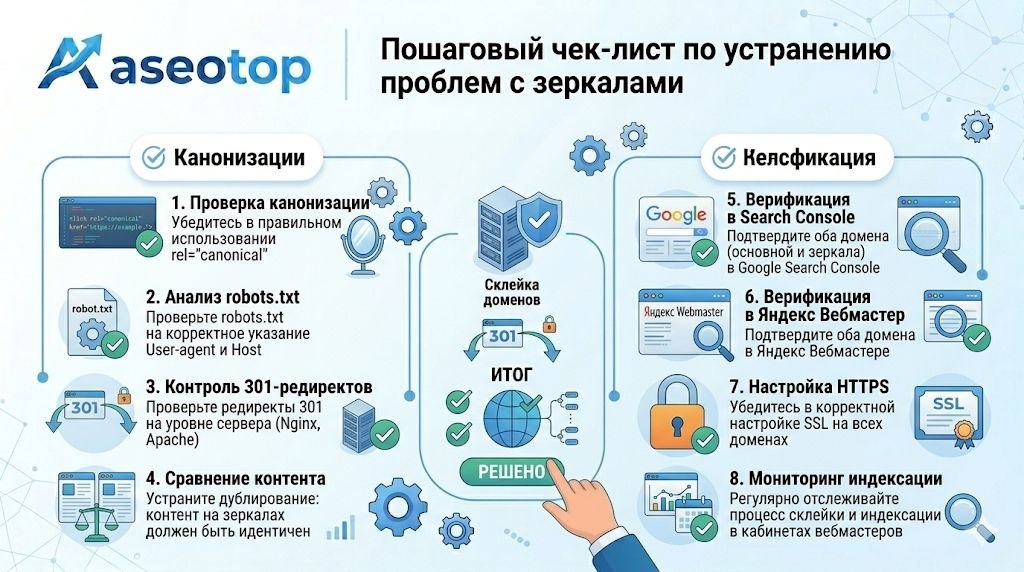 Зачем нужно главное зеркало сайта