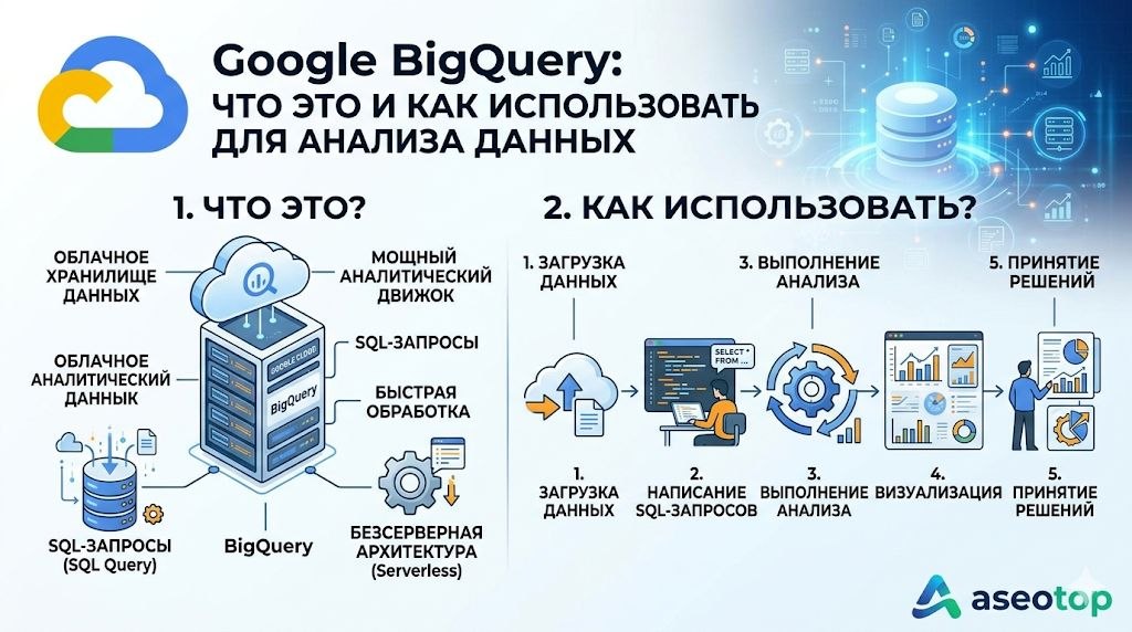 BigQuery Google: что это и как использовать для анализа данных сайта