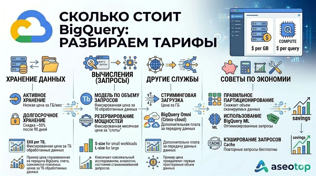 Сколько стоит BigQuery разбираем тарифы