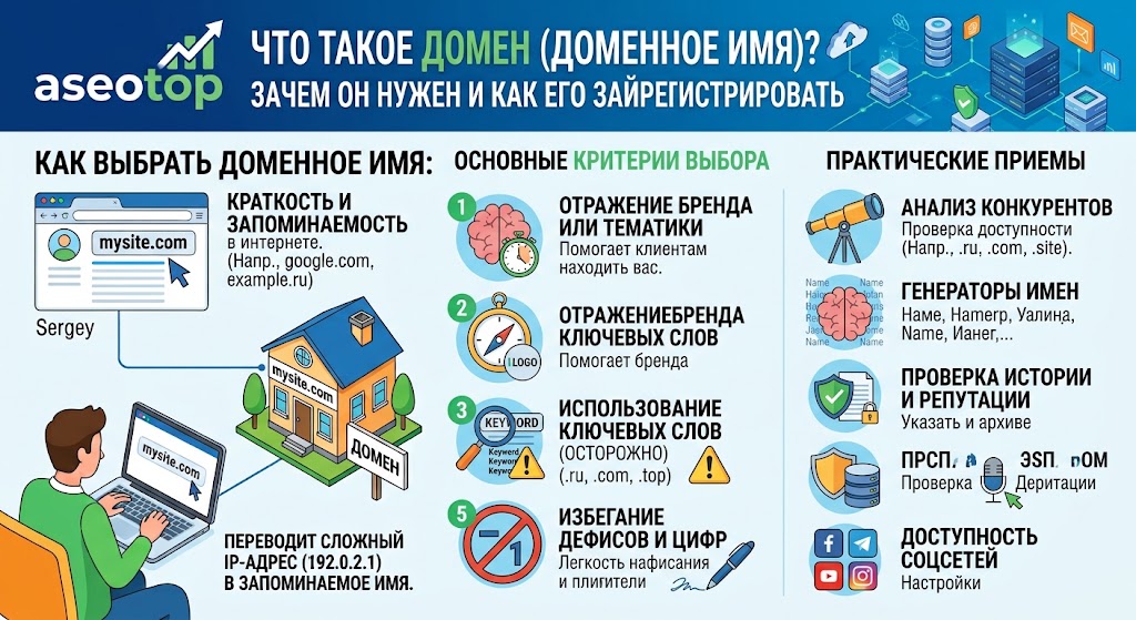 Как выбрать доменное имя
