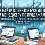 Как найти клиентов бухгалтеру и менеджеру по продажам: полный гайд для B2B-фрилансеров