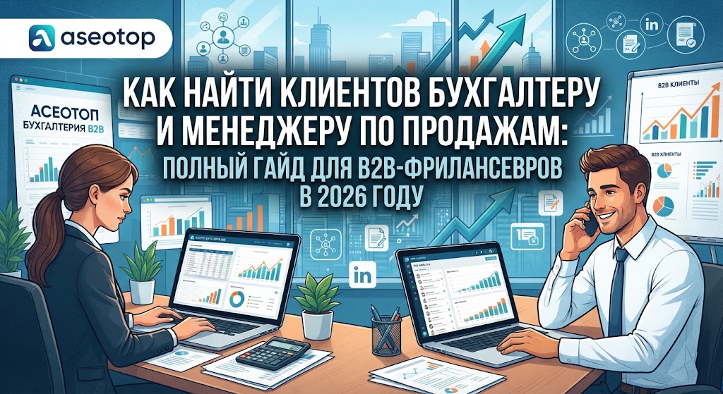 Как найти клиентов бухгалтеру и менеджеру по продажам: полный гайд для B2B-фрилансеров