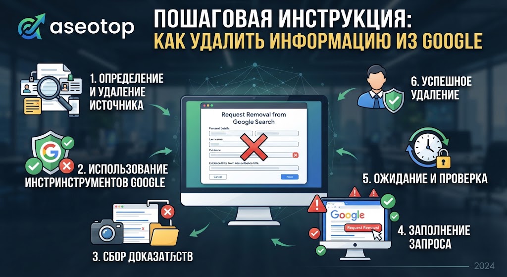 Как удалить информацию из Google