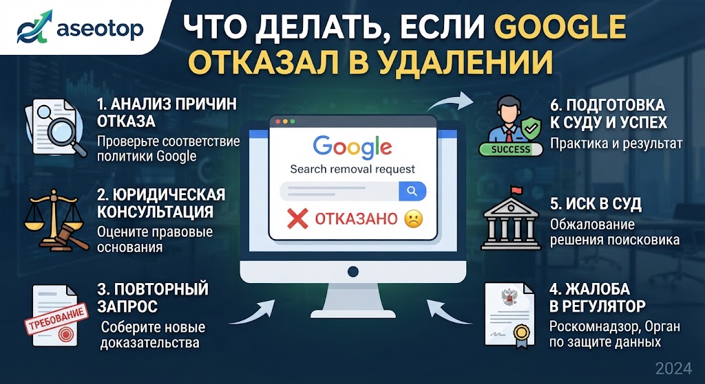 Как удалить информацию из поисковика Google