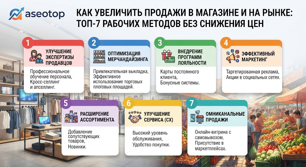 Как увеличить продажи в магазине и на рынке