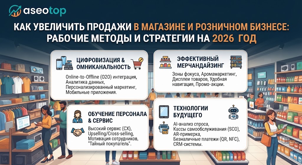 Как увеличить продажи в магазине и розничном бизнесе: рабочие методы и стратегии