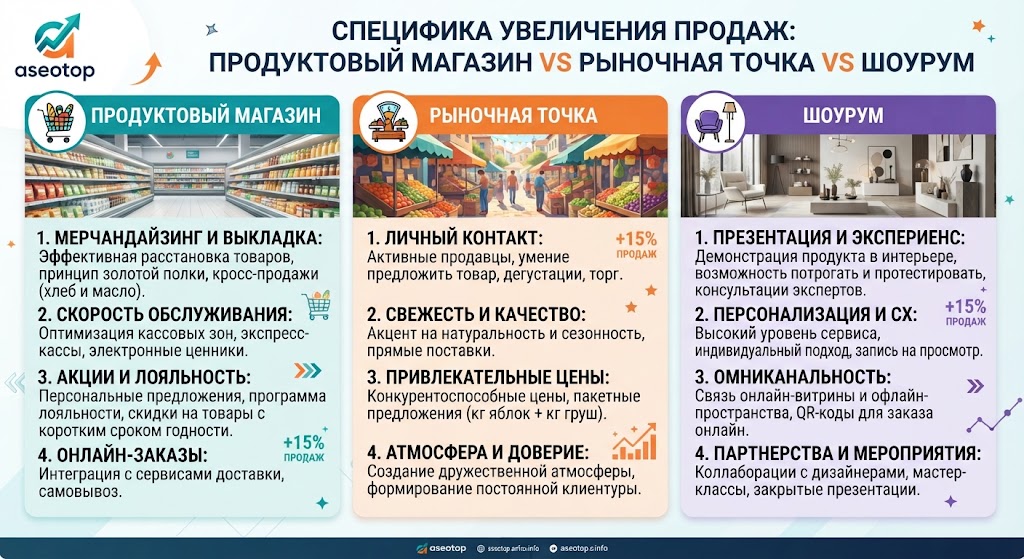 Как увеличить продажи в продуктовом магазине