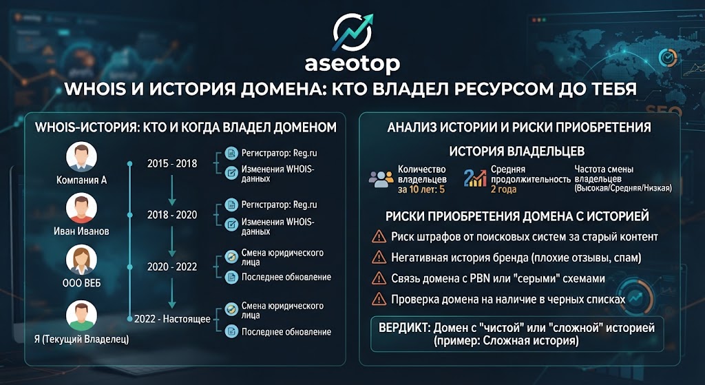 Как узнать историю домена