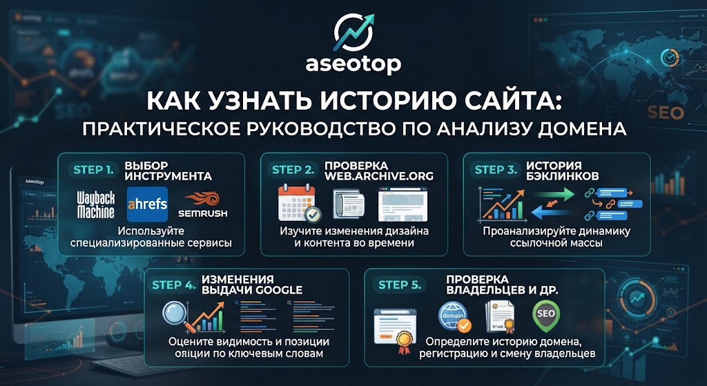 Как узнать историю сайта