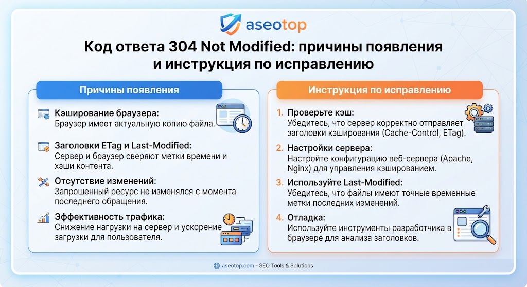 Код ответа 304 Not Modified