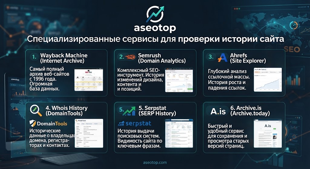 Узнать историю сайта