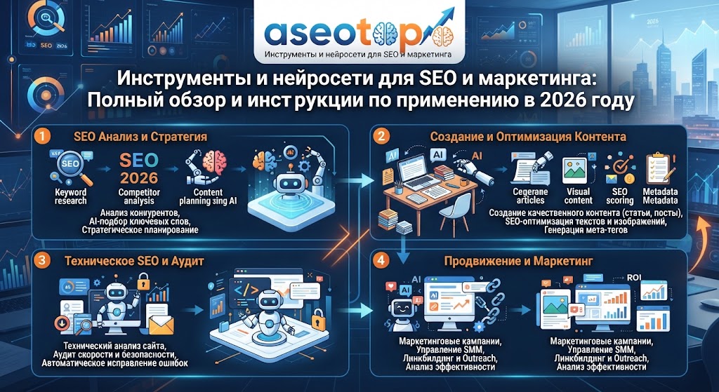 Инструменты и нейросети для SEO и маркетинга: полный обзор и инструкции по применению