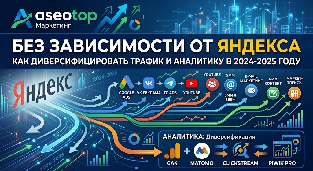 Маркетинг без зависимости от Яндекса: как диверсифицировать трафик и аналитику